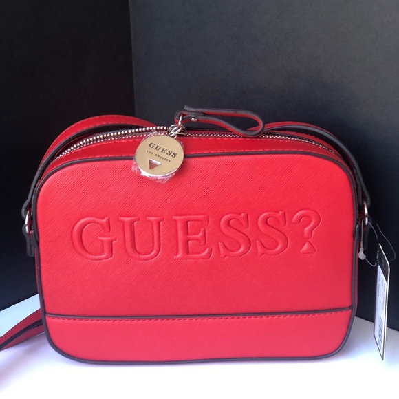 Guess Handbags - NEW🔥 GUESS RIDGEN RED CROSSBODY